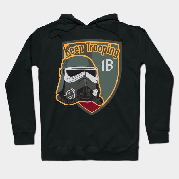 Keep Trooping Mud Hoodie by RedShirtTrooper